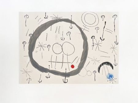 Gravure Miró - Giboulées