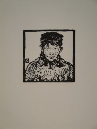 Gravure Sur Bois Giacometti - Giovanin da Vöja