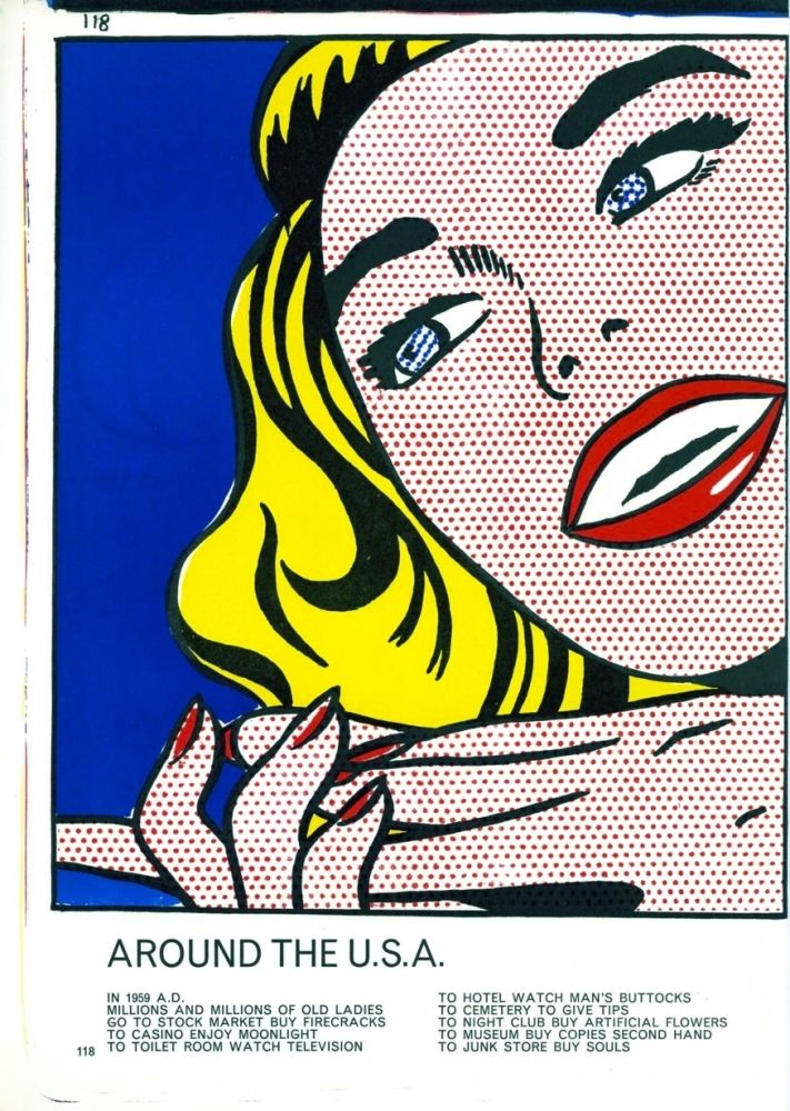 Lithographie Lichtenstein - Girl,