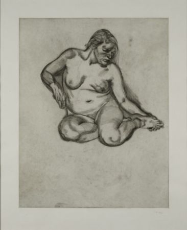 Gravure Freud - Girl Holding Her Foot