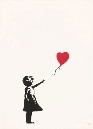 Sérigraphie Banksy - Girl With A Balloon (unsigned)