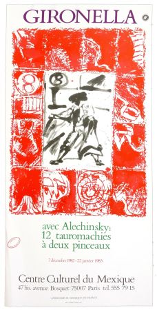 Affiche Alechinsky - Gironella avec Alechinsky, 1982
