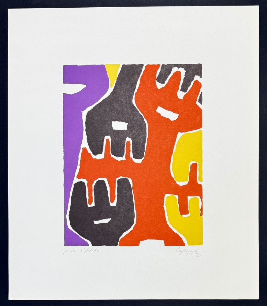 Aucune Technique Capogrossi - Giuseppe Capogrossi (1900–1972) - Zincography on paper - 1961