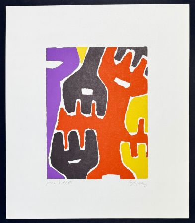 Aucune Technique Capogrossi - Giuseppe Capogrossi (1900–1972) - Zincography on paper - 1961