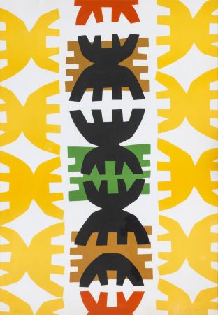 Lithographie Capogrossi - Giuseppe Capogrossi (1900 - 1972) - Quarzo N. 3 - Lithograph on paper - 1970