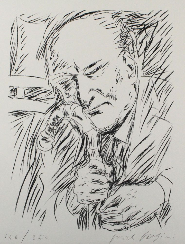 Lithographie Fazzini - Giuseppe Ungaretti