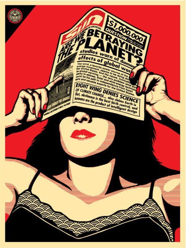 Sérigraphie Fairey - Global Warming