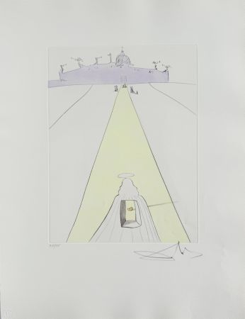 Eau-Forte Dali - God, Time, Space, and the Pope