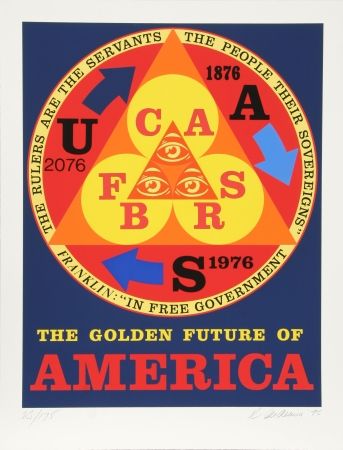 Sérigraphie Indiana - Golden Future of America