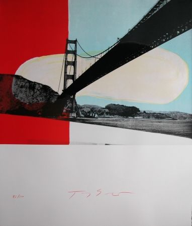 Lithographie Soulie - GOLDEN GATE lithographie de Tony SOULIE