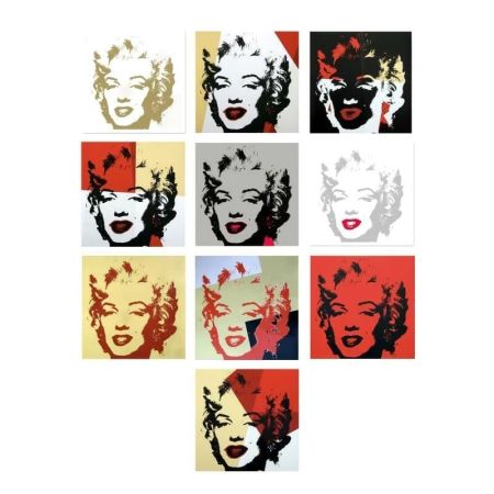 Sérigraphie Warhol (After) - Golden Marilyn Portfolio