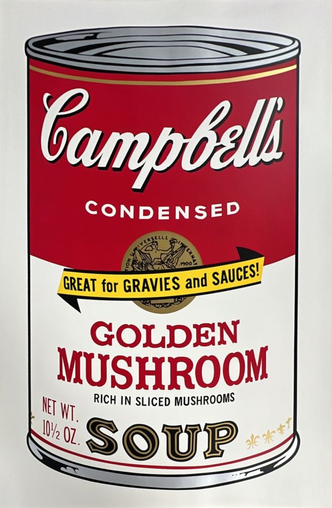 Sérigraphie Warhol - Golden Mushroom (from Campbell's Soup II)