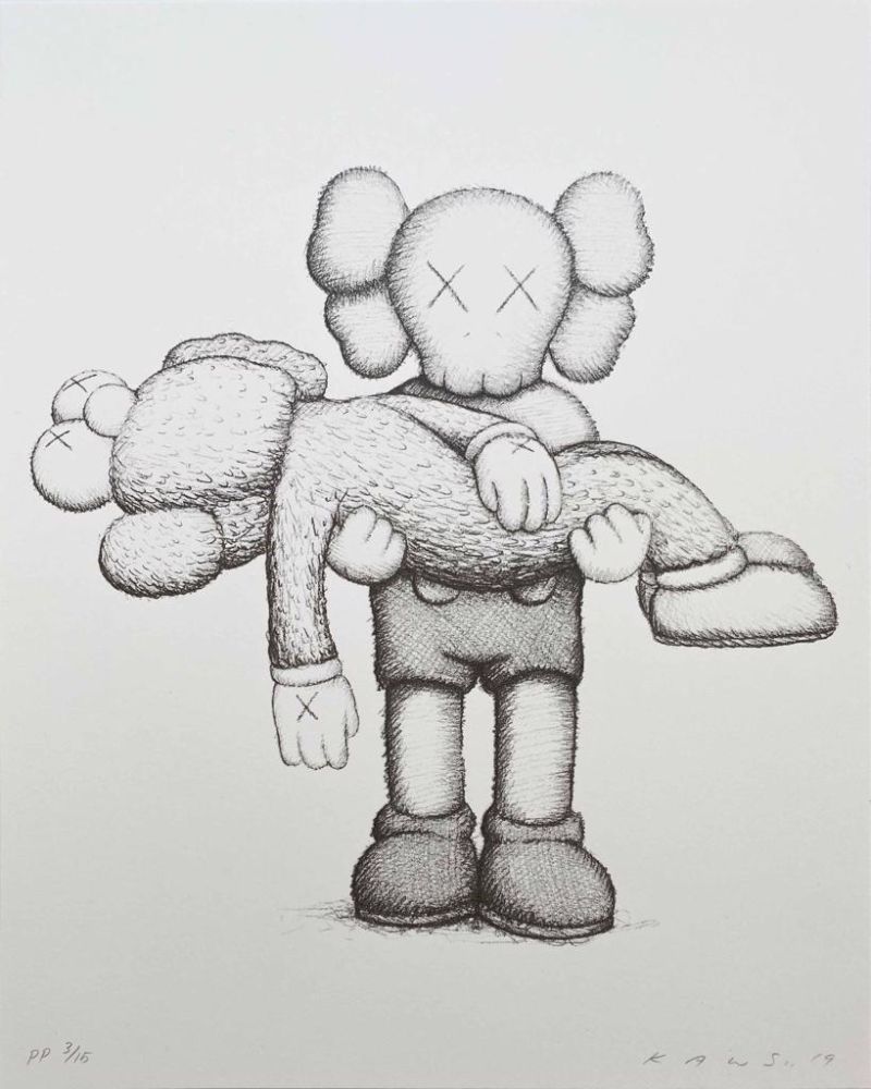 Sérigraphie Kaws - Gone