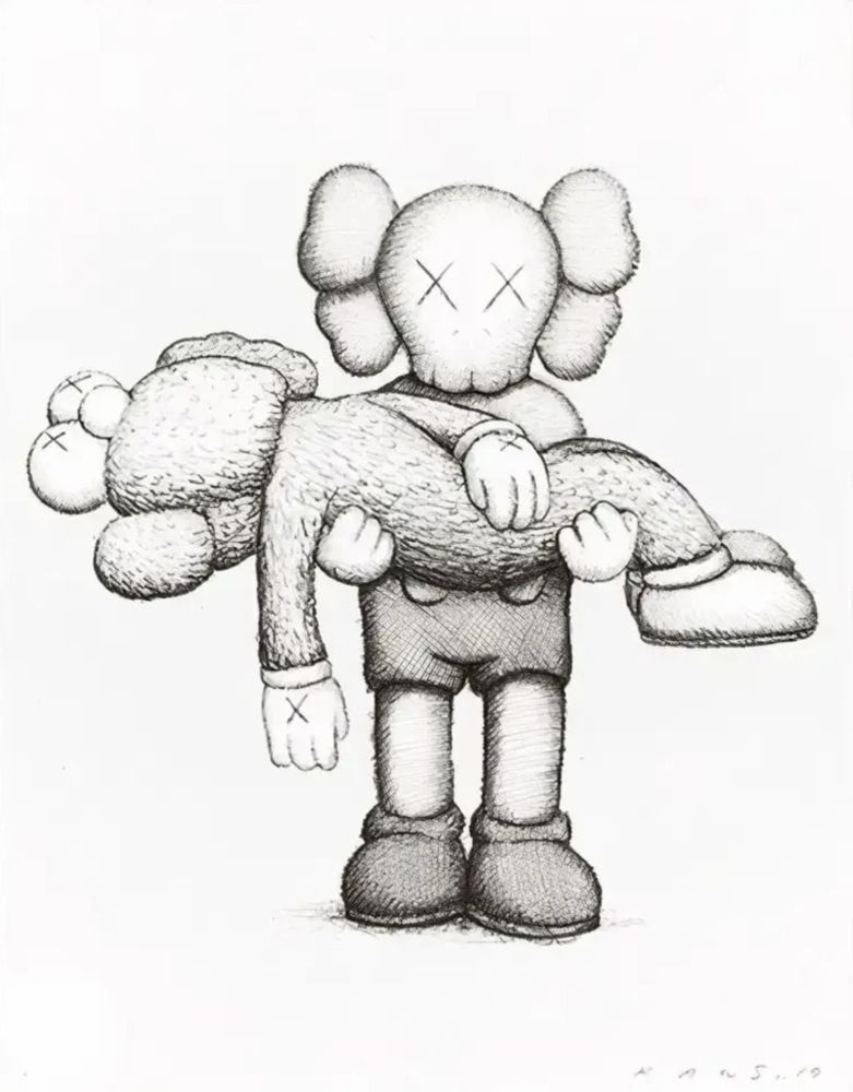 Sérigraphie Kaws - Gone