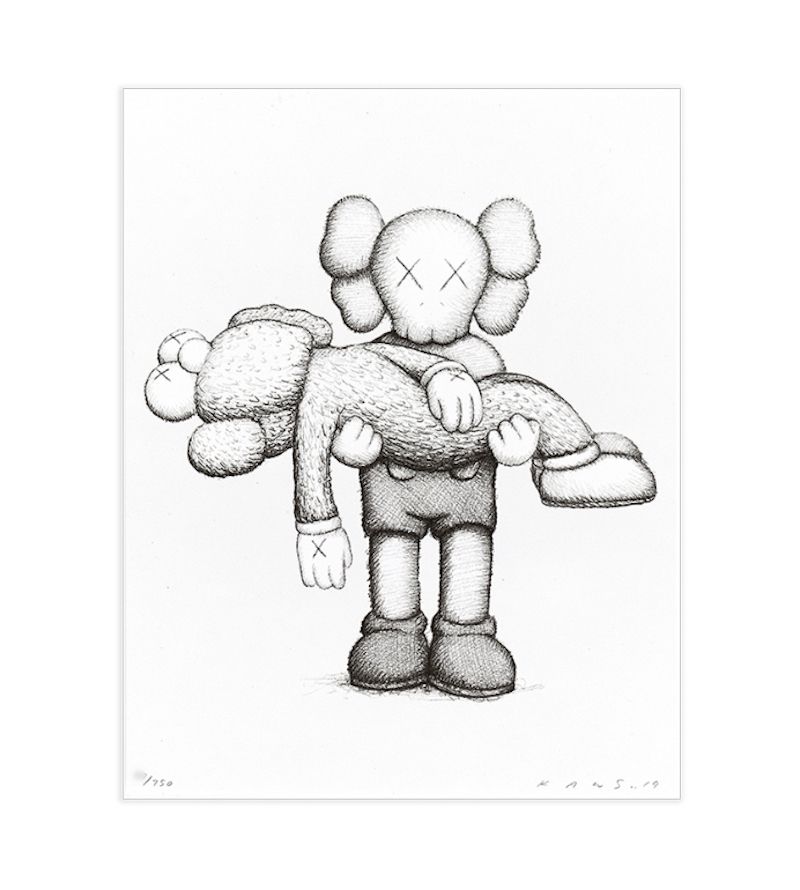 Sérigraphie Kaws - Gone