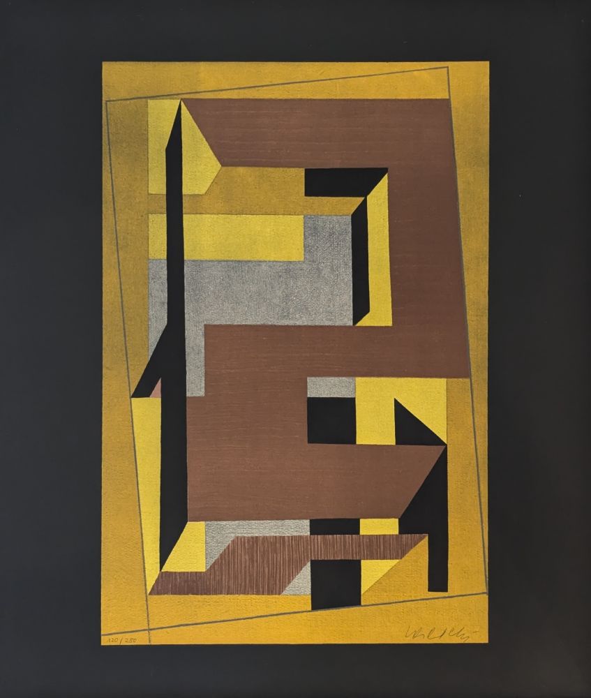 Lithographie Vasarely - Gordes Taira 