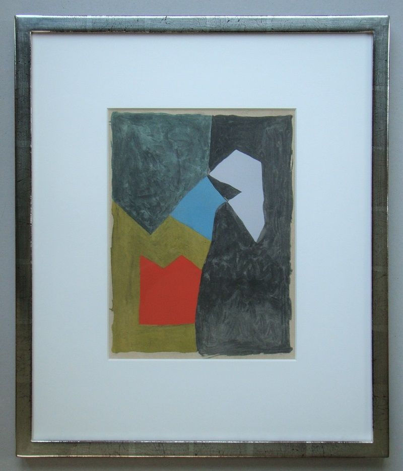 Pochoir Poliakoff - Gouache - 1955