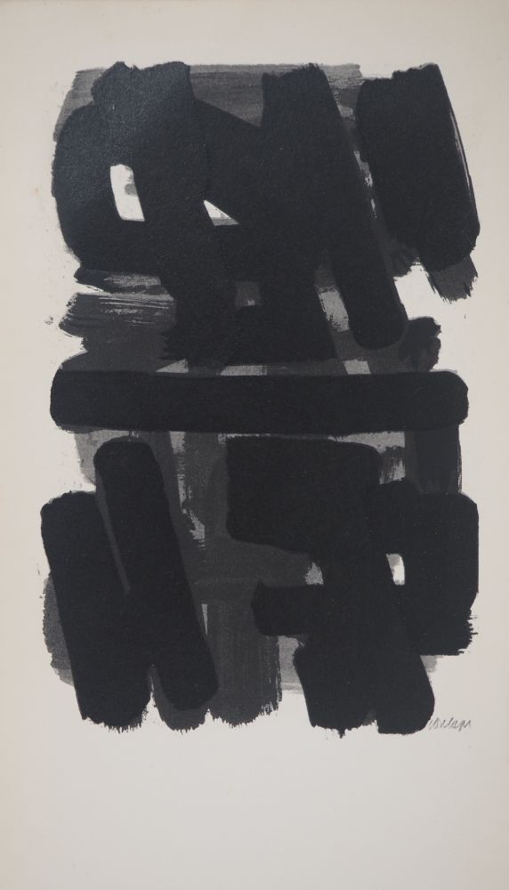 Lithographie Soulages - Gouache 6