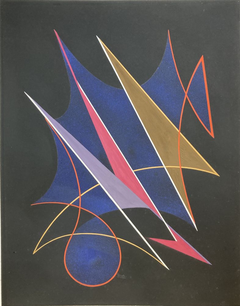 Aucune Technique Domela - Gouache sur carton. 1950