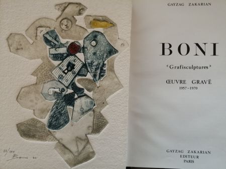 Livre Illustré Boni - Grafisculptures - Oeuvre gravé - 1957 - 1970