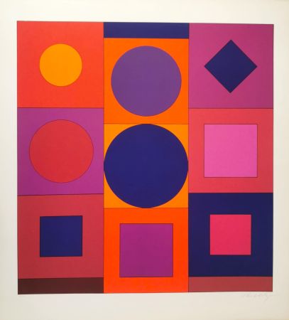 Sérigraphie Vasarely - Granat