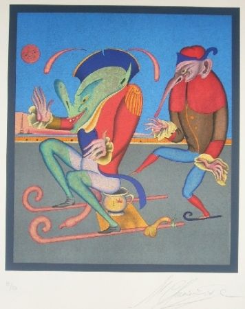 Lithographie Chemiakin - Grand carnaval de Saint Petersbourg 4