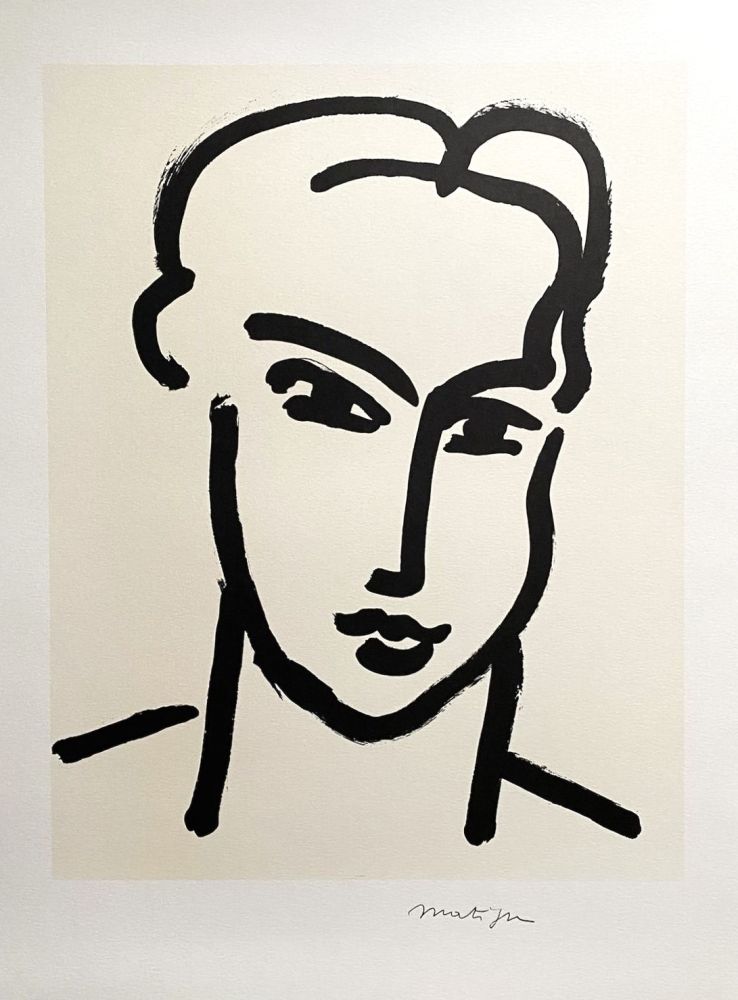 Affiche Matisse (After) - Grande Tête De Katia