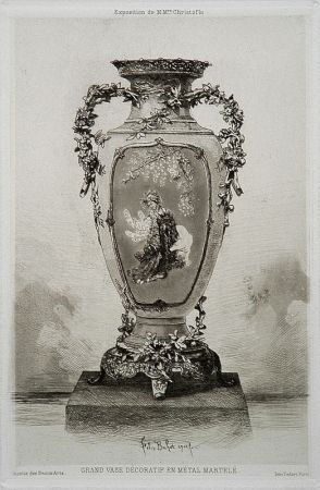 Eau-Forte Et Aquatinte Buhot - Grande vase décoratif