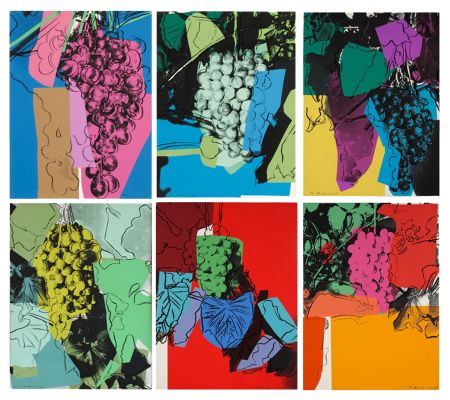 Sérigraphie Warhol - Grapes Complete Portfolio