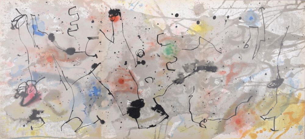Lithographie Miró - Graphismes (A), 1961 - Triptych