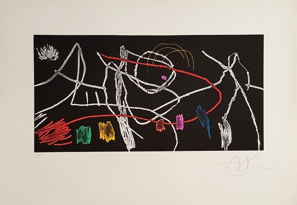 Gravure Miró - Gravure pour une exposition