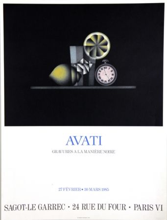 Offset Avati - Gravure à la Maniére Noire Galerie Sagot Le Garrec
