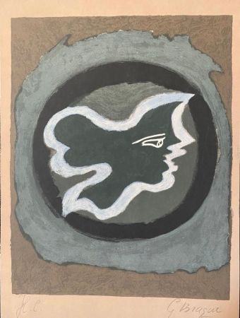 Lithographie Braque - Greek Profile M. 76 – 146