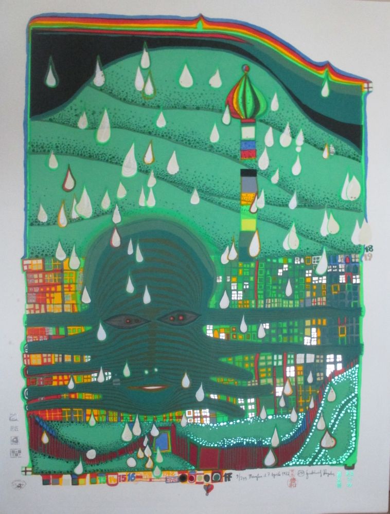 Sérigraphie Hundertwasser - Green Power