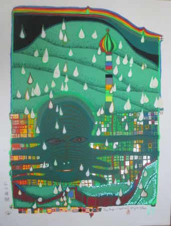 Sérigraphie Hundertwasser - Green Power