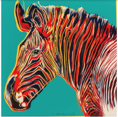 Sérigraphie Warhol - Grevy's Zebra