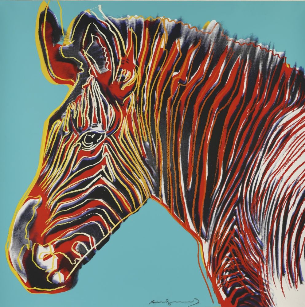 Sérigraphie Warhol - Grevys Zebra (FS II.300)