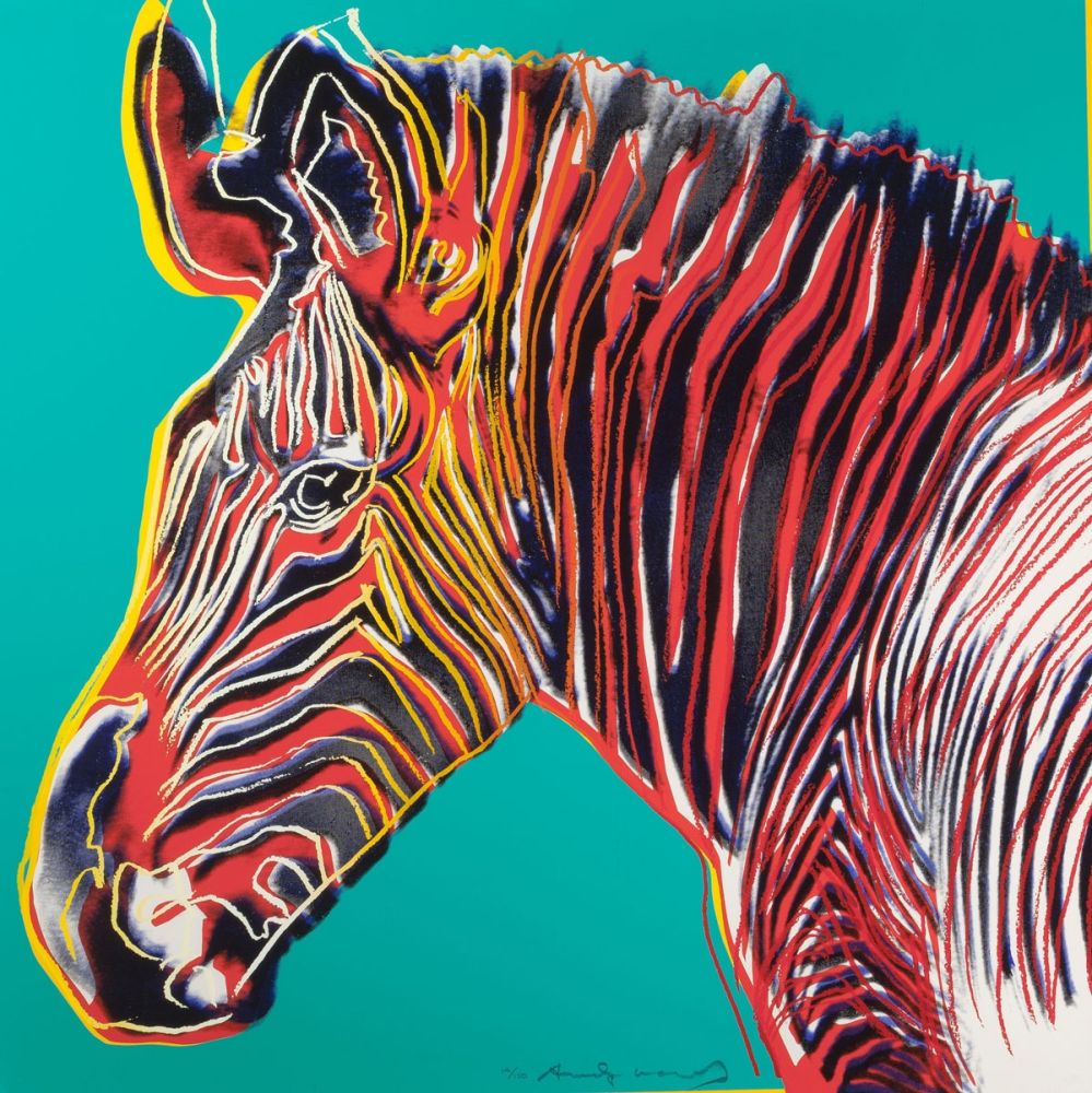 Sérigraphie Warhol - Grevys Zebra (FS II.300)