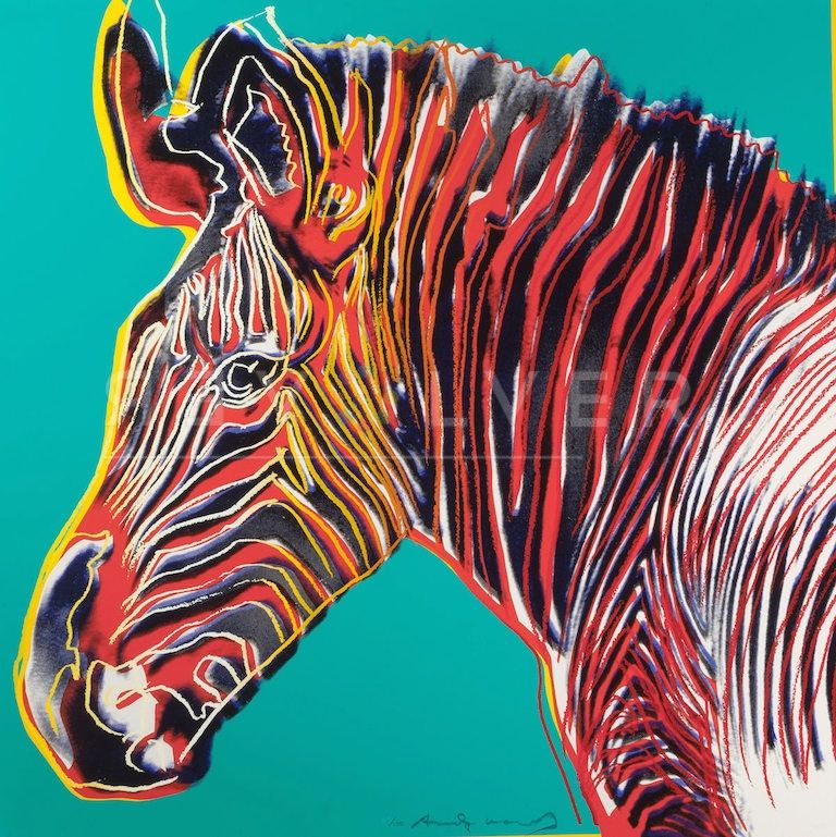 Sérigraphie Warhol - Grevys Zebra (FS II.300) by Andy Warhol