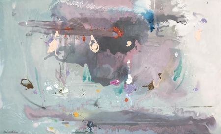 Sérigraphie Frankenthaler - Grey Fireworks