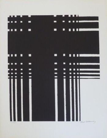 Lithographie Delaunay - Grille