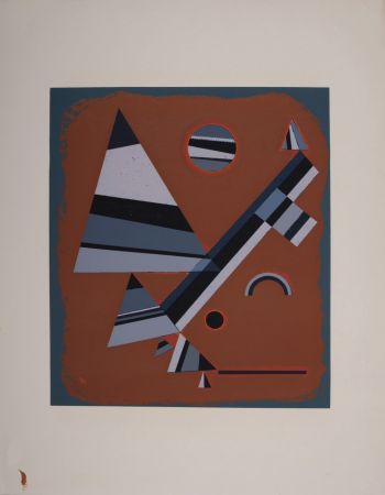 Sérigraphie Kandinsky - Gris (Gray)  - 1953 