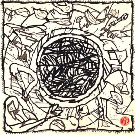Gravure Alechinsky - Griserie à midi