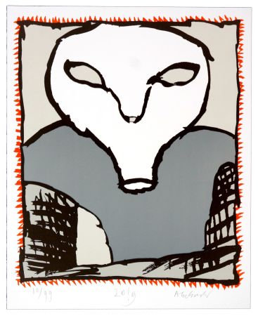 Lithographie Alechinsky - Griserie à minuit II