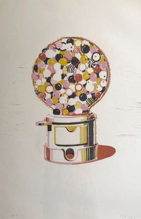 Linogravure Thiebaud - Gumball Machine