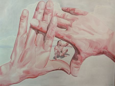 Lithographie Minjun - Hands