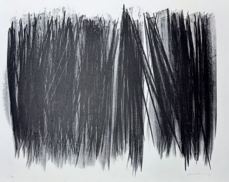 Lithographie Hartung - Hans Hartung (1904 - 1989) - L 105 - Lithograph on Arches paper - 1963