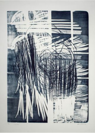 Aucune Technique Hartung - Hartung Hans (1904-1989)  L-16B-1974  Lithographie en noir