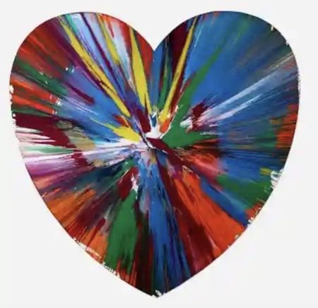 Multiple Hirst - Heart Spin Painting