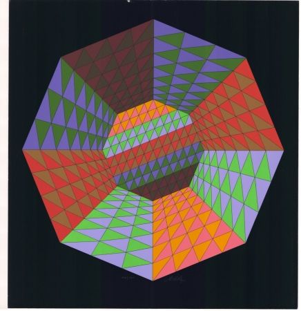 Sérigraphie Vasarely - Heisenberg